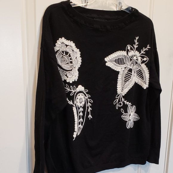 XL  Light weight black sweater by Chaps - Picture 1 of 5
